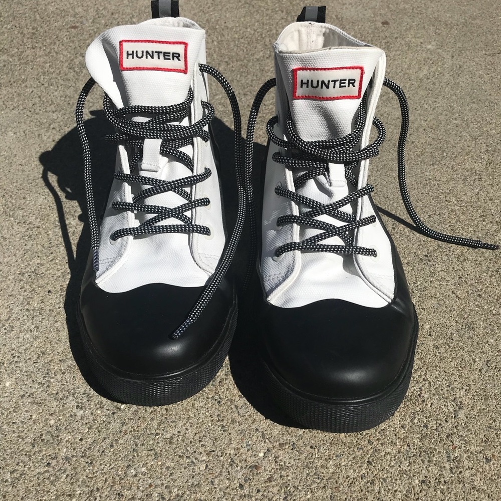 Hunter x Target black and white high tops 7.5
